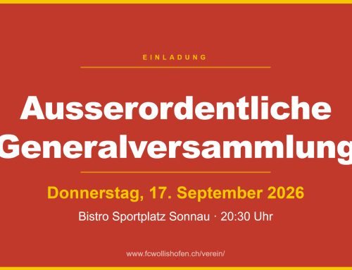 Einladung zur ausserordentlichen Generalversammlung