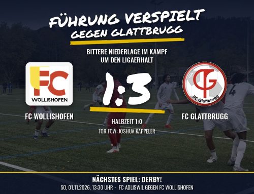 Führung verspielt: 1:3 gegen Glattbrugg